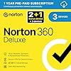 Norton 360 Deluxe 2025, Antivirus Software for 2 + 1 Devices and 1-Year Subscription with Automatic ‎Renewal, Includes Secure VPN and Password Manager, PC/Mac/iOS/Android, Activation Code by email