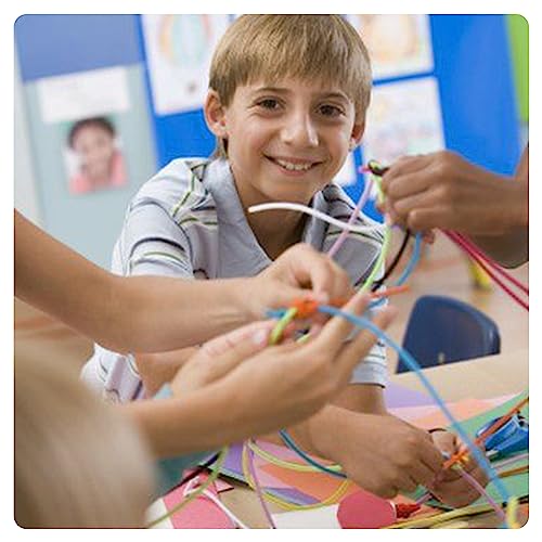 Acrsikr String Gimp Plastic Lacing Cord For Bracelets Scoubidou Craft Kits With Snap Clip Hooks 20 Colors #TOP5