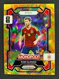 Panini Monopoly World Cup 2026 Xabi Alonso Spain Gold Cracked Ice SP Card, No. 40