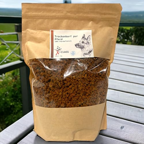 Trockenbarf Pferd pur, Trocken-Barf aus 100% Pferdefleisch 1kg