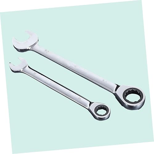 Miniatura 5 de DOITOOL Llave inglesa dicephalous de 0.394 pulgadas, 1 mini llave giratoria de trinquete manual, juego de herramientas combinadas, juego de llaves