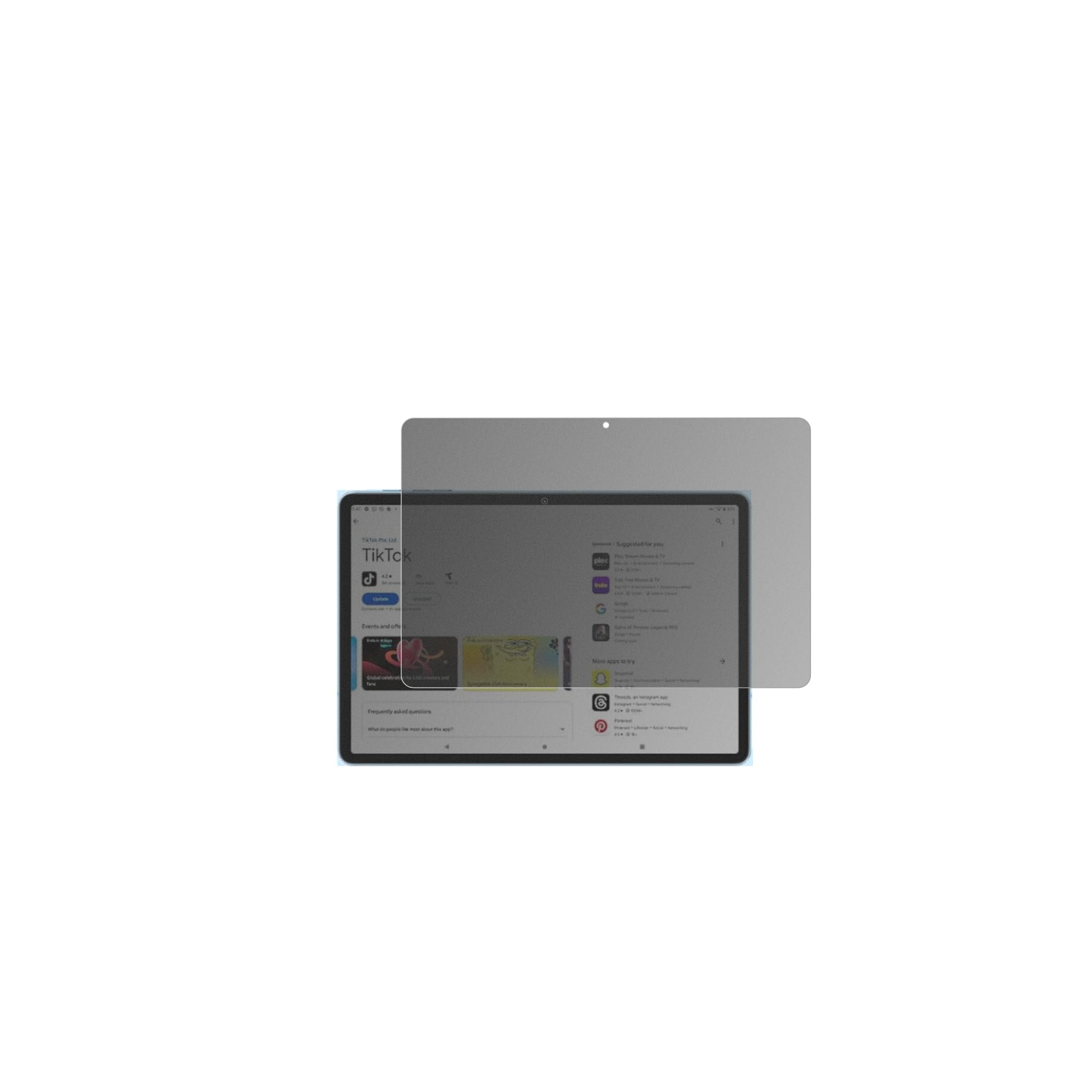dipos Protector de Pantalla Antiespía para UJJ T606 | Película protectora mate, filtro de privacidad 4 vías, ajuste perfecto, antiarañazos, sin burbujas, autoadhesivo