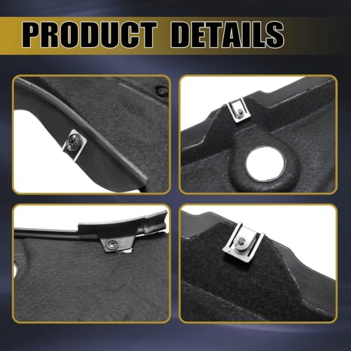 Image of GXARTS Black Under Engine Splash Shield Panel Cover 4H0825235J Compatible with Audi A8 2010 2011 2012 2013