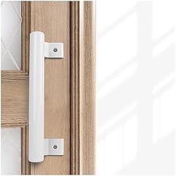 YIDELAI Manilla para puerta corredera 8 pulgadas Manilla para puerta de cristal en forma de C Estilo minimalista Sensación cómoda (Blanco)