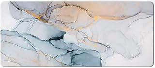 Morain Mouse Mat, Gaming Mouse Pad Non-Slip Rubber 800 * 400 Waterproof Marble Pattern Mouse Mats, Style 04
