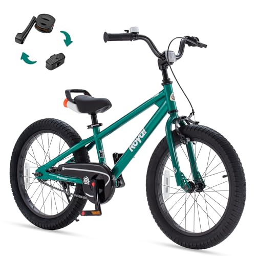 RoyalBaby EZ Kids Bike, 18 Inch Wheel Bicycle with...
