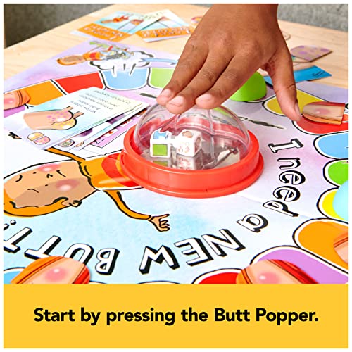 I Need A New Butt The Game, Based On The Book With Butt Popper And Butt Cheek Tiles Fun Game For Family Game Night, For Kids Ages 5 And Up #TOP2