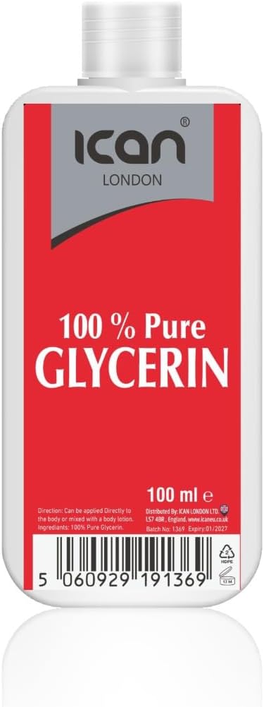 ican London 100% Pure Glycerine 100ml skin moisturiser