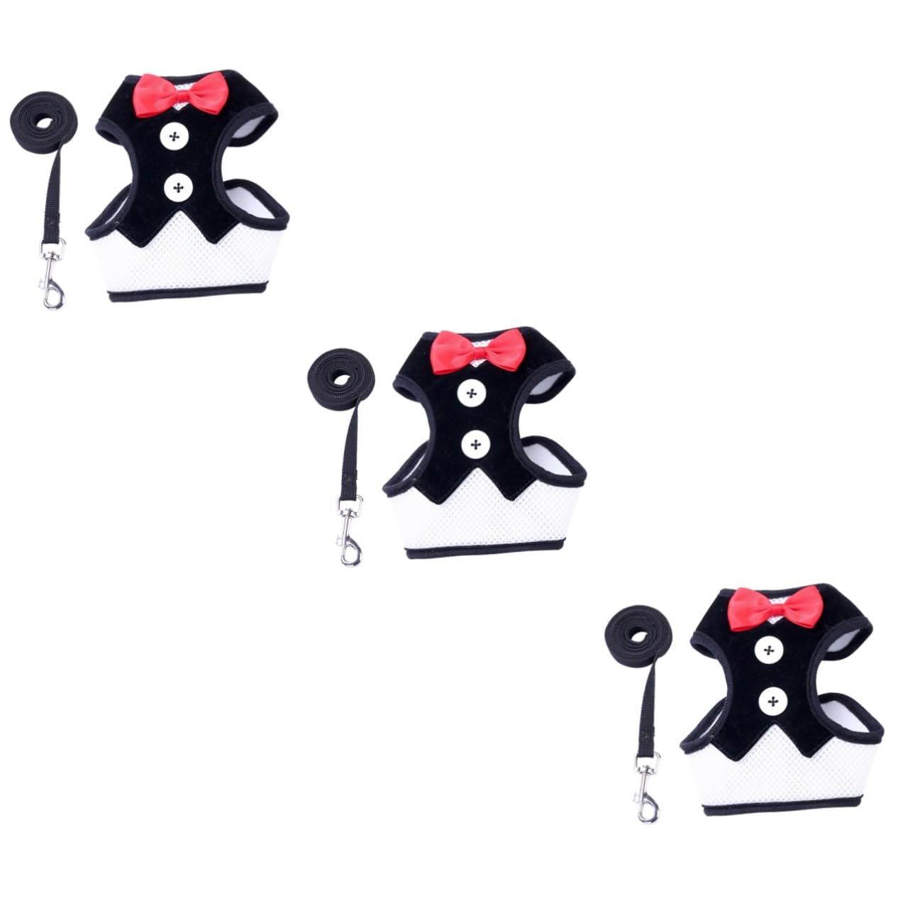 Gilet pour animaux de compagnie Besportble : lot de 3 avec laisse et robe de soirée M