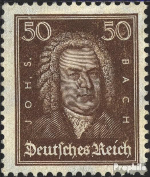 German Empire 396 unmounted Mint/Never hinged ** MNH 1926 Heads Famous German - Bach (Stamps for Collectors) Music/Dance