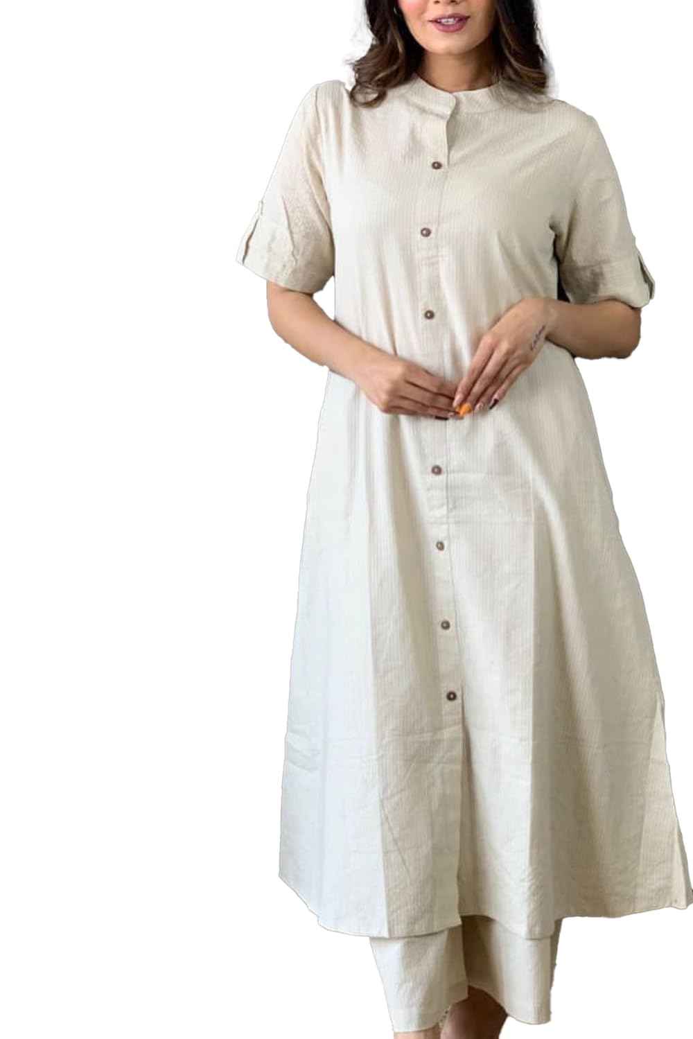 GEHU GARMENTS Women cotton Co ord set for casual wear (katha)-picture-13