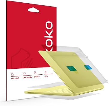 skoko Invisible Matte Transparent Skin Compatible with MacBook Neo 13 Inch Model A3404 Top & Bottom & Palmrest & Trackpad, Similar to Screen Protector TPU, Film Cover