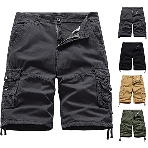 Short cargo pour homme avec poches zippées anti-perte d'objets