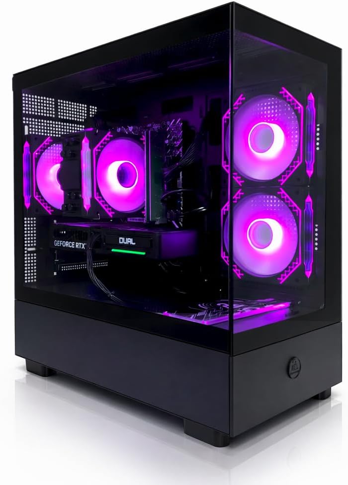 Gaming PC Nvidia RTX 5060 | Intel i5-10400F High Performance | 16GB RAM | 1TB NVMe SSD | High FPS RGB Gaming Desktop | WiFi | Windows 11 | 2 FAR ROBOTICS T-200 Model