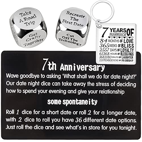 7-jähriger Jahrestag, 7-jährige Ehe, 7-jähriger Jahrestag für Paare, 7-jähriger Jahrestag für sie, 7-jähriger Jahrestag für Ehefrau, 7-jähriger Hochzeitstag, 7-jähriger Hochzeitstag Cover
