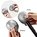 Yaomiao 4 Pcs Fake Microphone Plastic Bling Glitter Microphone Prop Sparkly Popular Singer Party Favors for Halloween Cosplay Supplies Disco Stage Party Favors