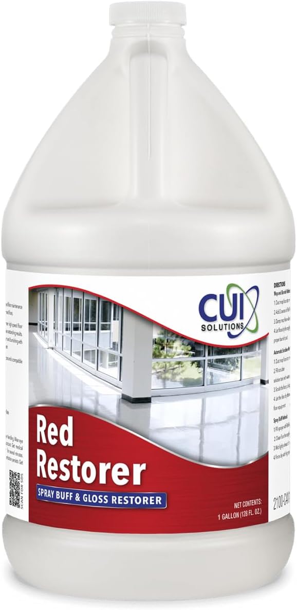 Red Restorer Spray Buff and Gloss Restorer for VCT Flooring One Gallon From Capital Fresh LLC