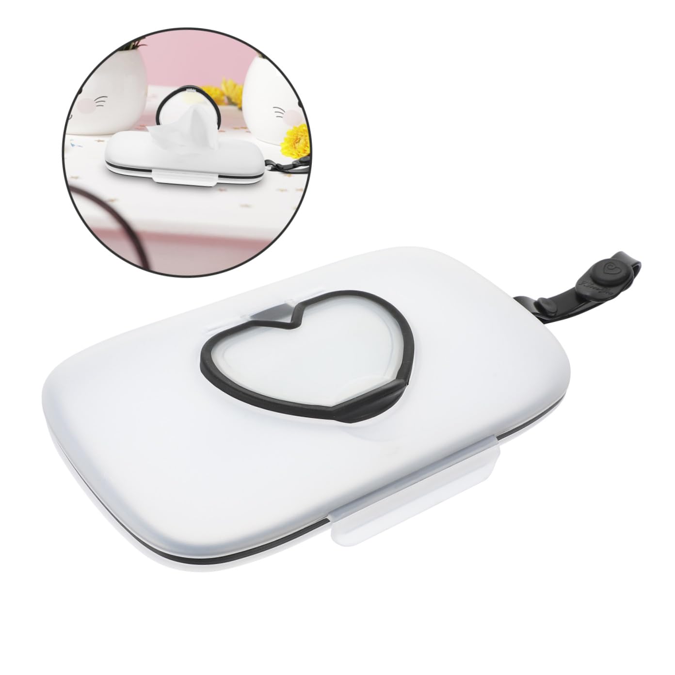 PRETYZOOM Distributeur De Lingettes Pour Salle De Bain 5 Pièces Porte-lingettes Pour Bébé Distributeur Portable