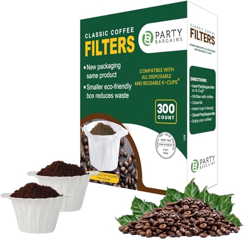 PARTY BARGAINS Paper Coffee Filters 300ct White