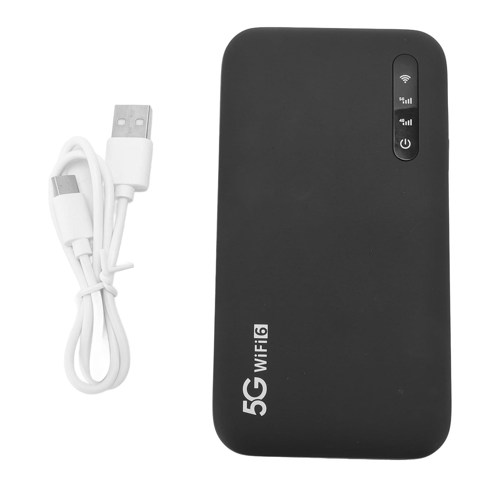 Ejoyous 5G Mobile Hotspot WiFi 6 Router Portatile con Slot per Scheda SIM Fino a 2,77 Gbps Scarica 6100 mAh Batteria IP67 Impermeabile per Viaggi e a Casa