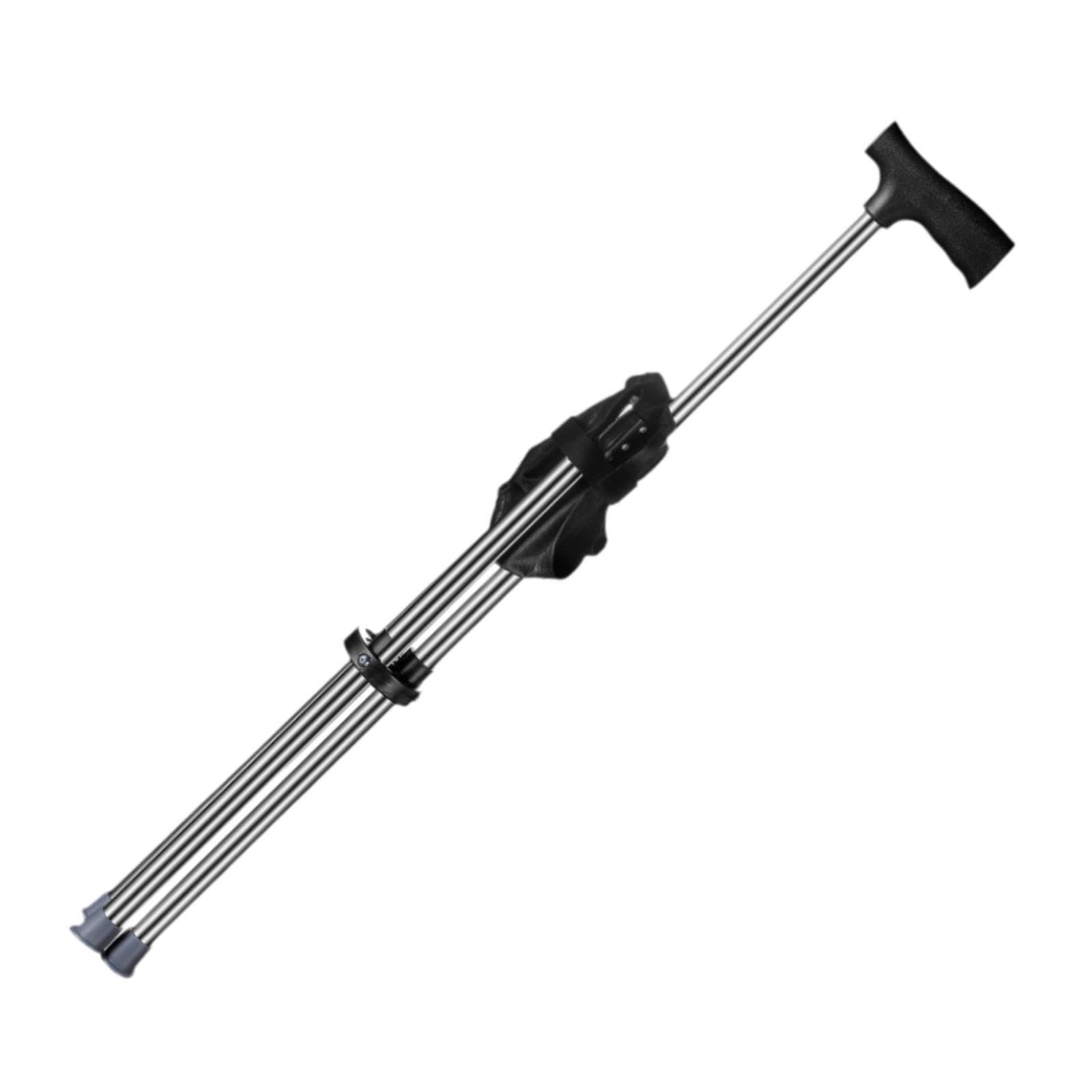 Bastón Trekking Bastón con Asiento Silla Plegable Taburete Portátil Acero Antideslizante Ligero Adecuado para Excursiones de Senderismo Viajes de