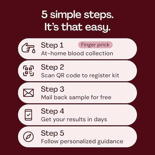 Image of Everlywell At-Home HbA1c Lab Test for Women and Men, Measures Hemoglobin A1c for Accurate Results from CLIA-Certified Labs Within Days, for Ages 18 Plus