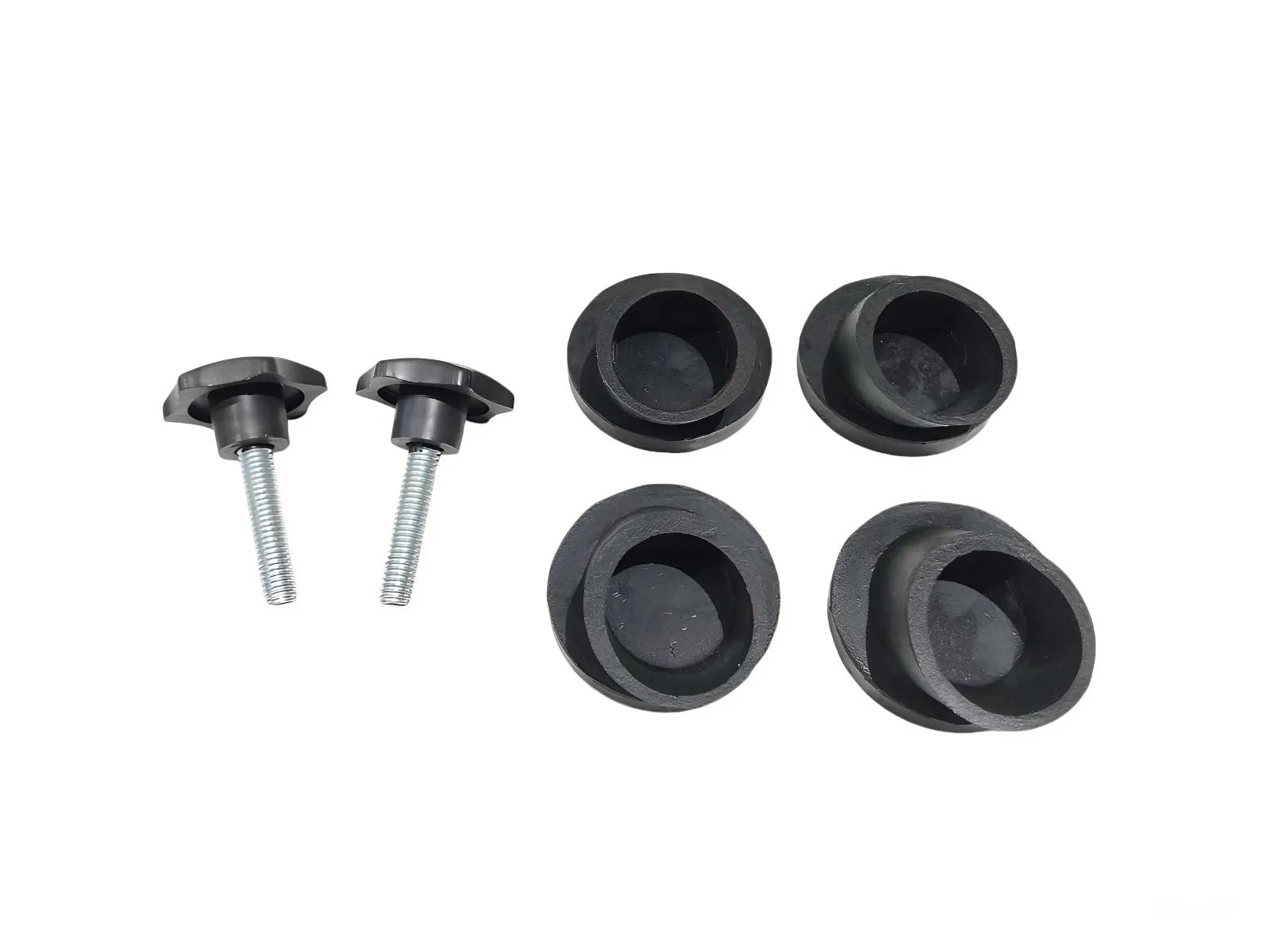 Round Baby Cradles Rubber Pad and Upper Nob(Bolt) | Black-image-28