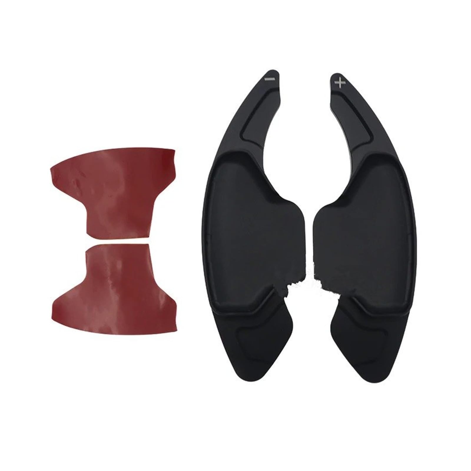 Xxiucj Car Paddle Shifter Extensions for Nissan for Teana for Qashqai for J12 for Rogue for T33 2Pcs Steering Wheel Paddle Shifter Extension(Black)