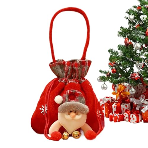 Ranley - Bolsas con cordón navideño, bolsa de regalo de Navidad, bolsas de regalo para fiesta para probar aula, relleno de calcetines de Navidad y aula