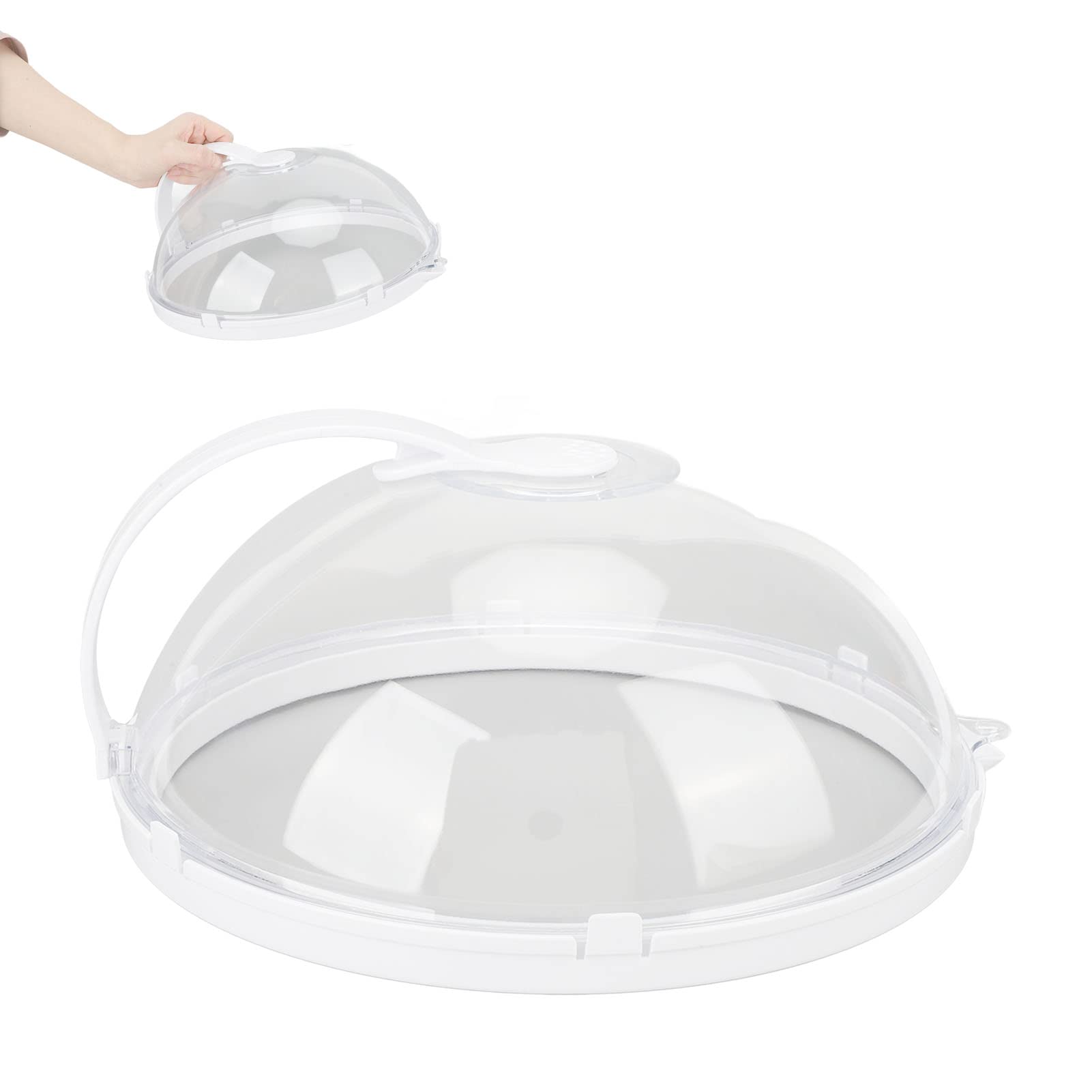 Couvercle En Verre Pour Micro-ondes - Protection Anti-éclaboussures - Réutilisable, Facile à Nettoyer - 20,6x17,8 Cm