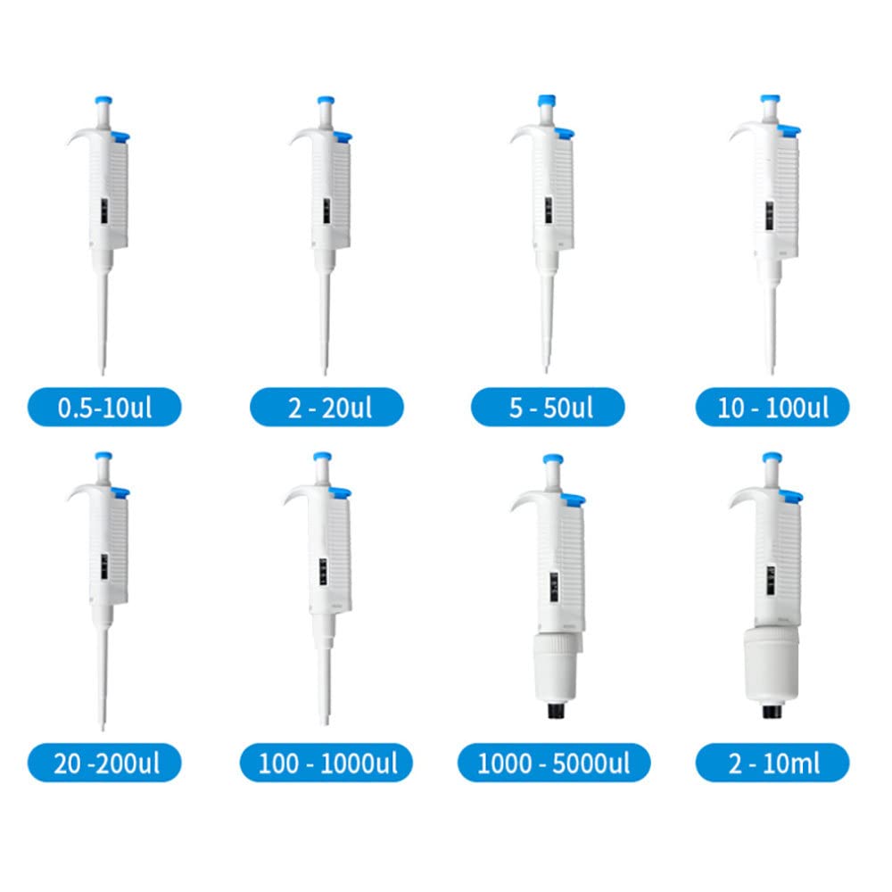 Mikropipette, Einkanalpipette, Einstellbar 0,5ul-10ml, vollautoklavierbare Laborausrüstung für Forschung