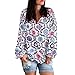 Produktbild Momoxi Oberteil Damen Tshirt Langarmshirt Oversize Basic Sweatshirt Langarmbluse mit Rundhals Casual Langarmshirt Tops Jogginganzug Cardigan Winter Kabel Deutschland Longshirt Hemden Design