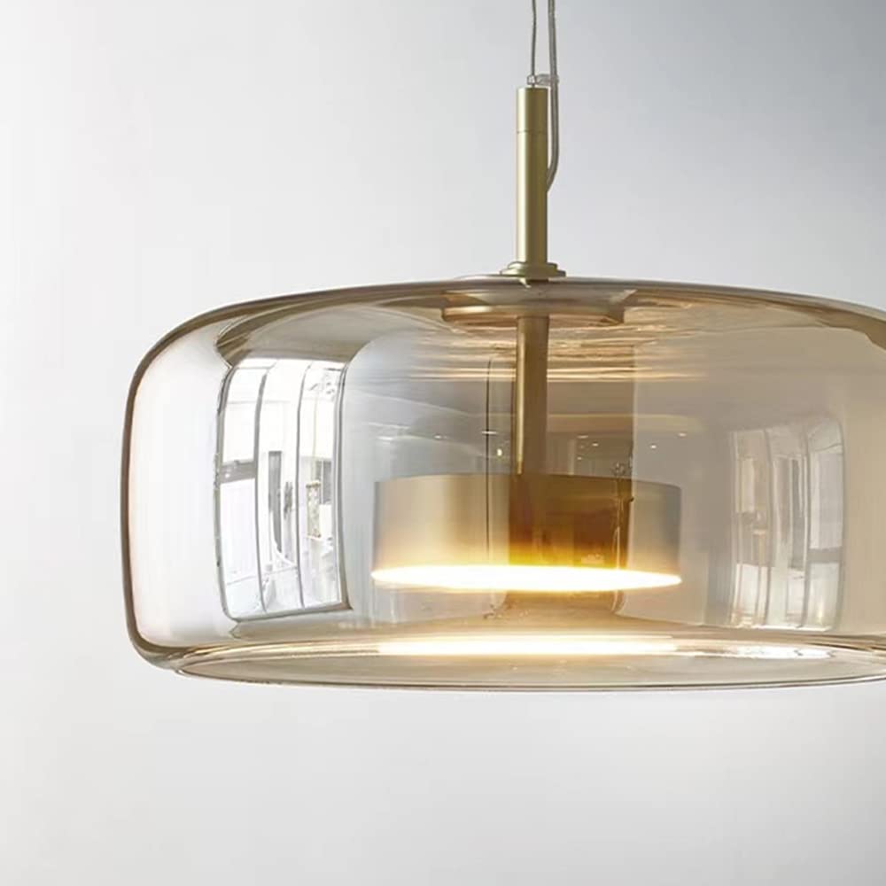 Luminaire Suspendu en Verre créatif Nouvelle Chambre à Coucher Cuisine île hôtel plafonnier intérieur Maison Lampe Suspendue en Verre Moderne Minimaliste Table à Manger Bar Un Choix judicieux