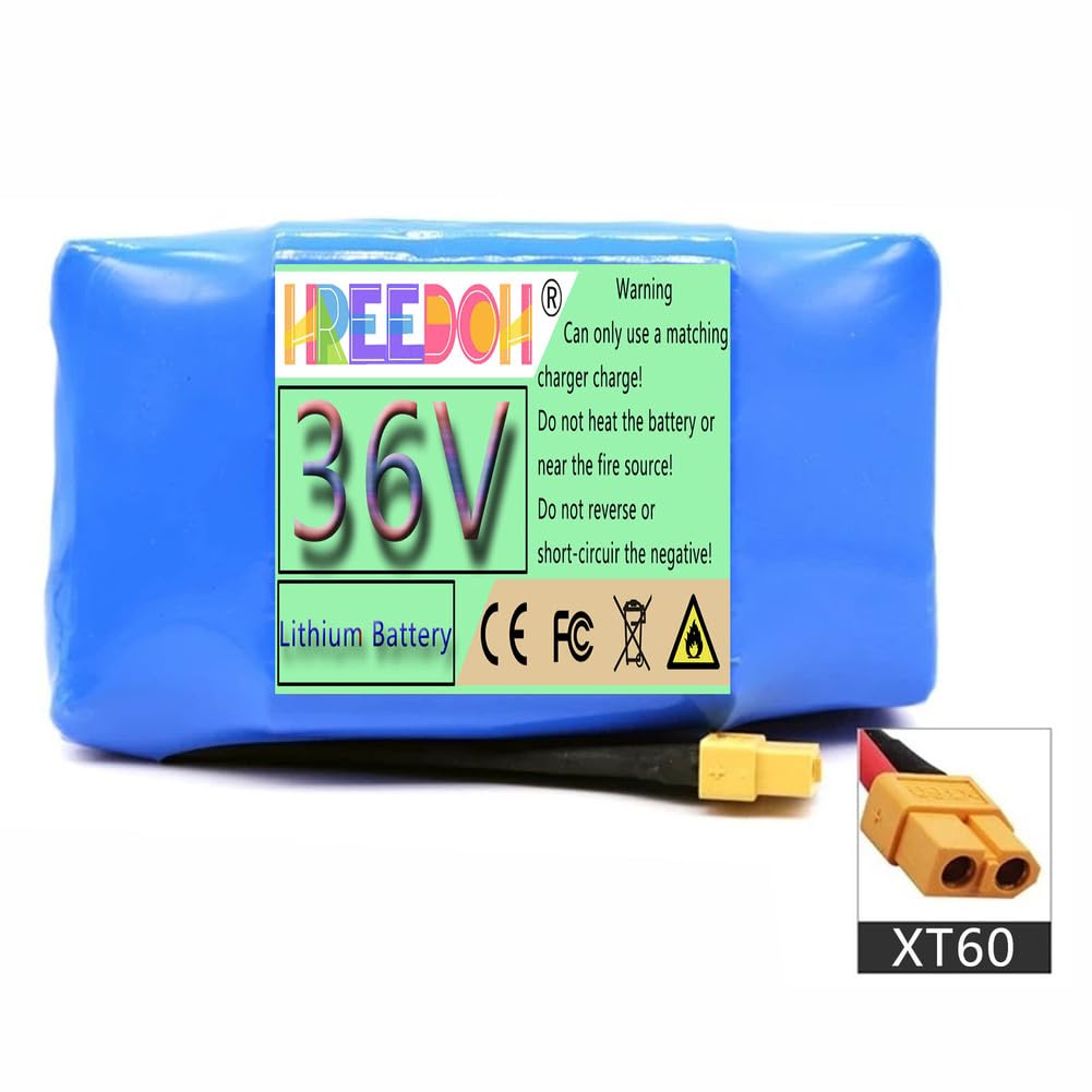 Batterie pour Hoverboard 36 V, 4,4 Ah, 6 Ah, 7 Ah, 8 Ah, 10 Ah ou 12 Ah, Batterie Lithium-ION pour Moteur de Scooter électrique de 0 à 432 W