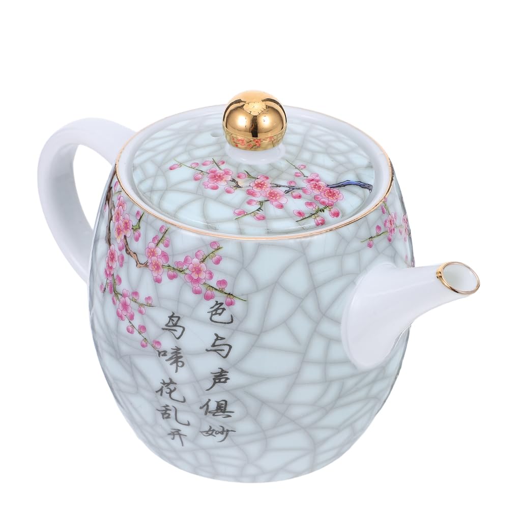 Cabilock 1 taza de café de cerámica decorativa, hervidor eléctrico, tetera con pájaros, ortiga, bebida, infusor de té, tetera pequeña, cerámica