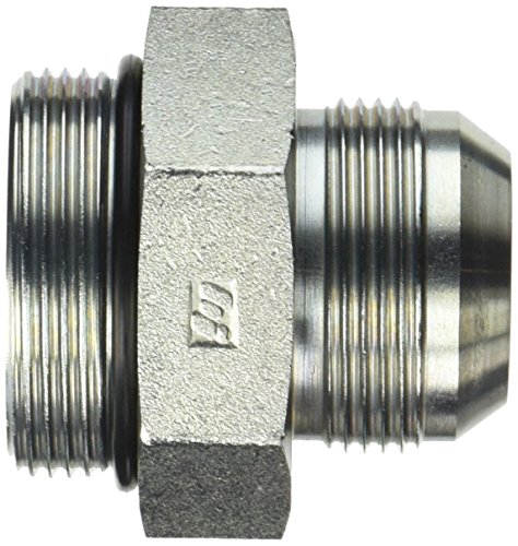 Image of Brennan Industries 6400-20-24-O Steel Straight Tube Fitting, 1-5 /8 inch-12 SAE x 1-7 /8 inch-12 SAE ORB Thread, 1-1 /4 inch Male JIC x 1-1 /4 inch Male O-Ring Boss