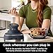 Ninja Crispi Air Fryer, Microwave, Freezer & Dishwasher Safe, Non Toxic Glass Portable Cooking System, 4 QT & 6 Cup Glass Containers with Storage Lids, Easy Meals, Air Fry, Bake, & More Grey, FN101CGY