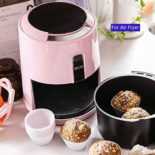 Kitchen Reusable Cupcake Muffin Liners,Silicone Baking Cups,Non-Stick Pans Cup Cake Molds,Dishwasher Safe (24 Pack) #TOP4