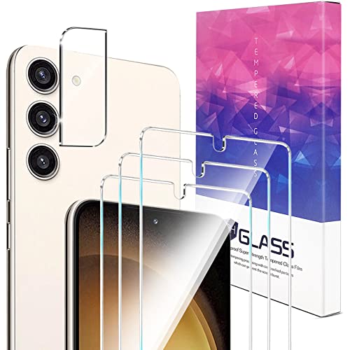 3 Stück für Samsung Galaxy S23 Plus 5G Panzerfolie mit Kamera Panzerfolie, 9H Härte, Ultra-klar, Displayschutzfolie für Samsung S23 Plus Schutzfolie, Kamera Panzerfolie, Galaxy S23 Plus Displayfolie Cover
