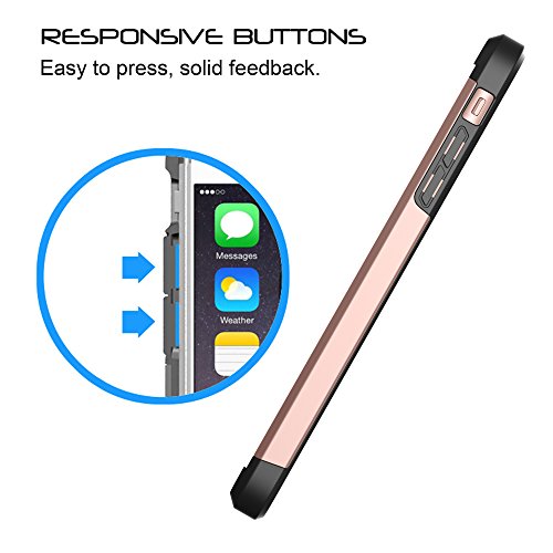 Luvvitt Iphone 8 Plus Case, [Ultra Armor] Shock Absorbing Case Best Heavy Duty Dual Layer Tough Cover For Apple Iphone 8 Plus (2017) - Rose Gold #TOP5