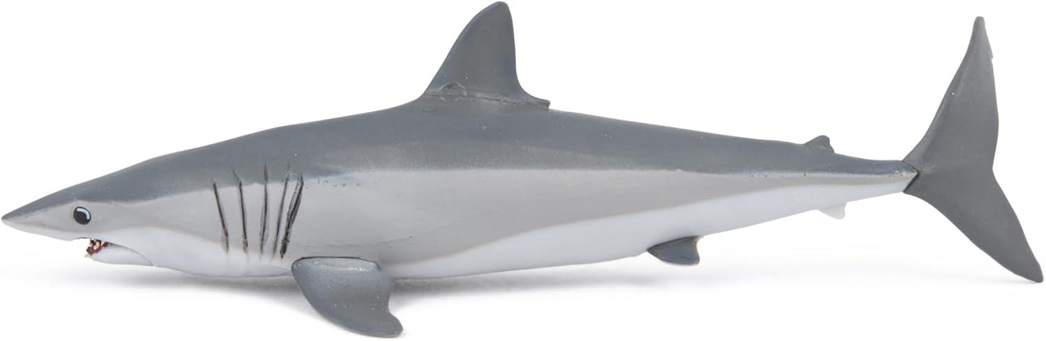 PAPO - Realistic Mako Shark Figure - Ages 3+ - Marine Life Collection - Educational Play Marine Predator - Gift Idea Toy for Girls and Boys