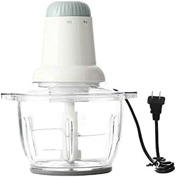 Electric Food Processor, Mini Chopper for Vegetables Fruit Salad Onion Garlic with Detachable Coating Blades and