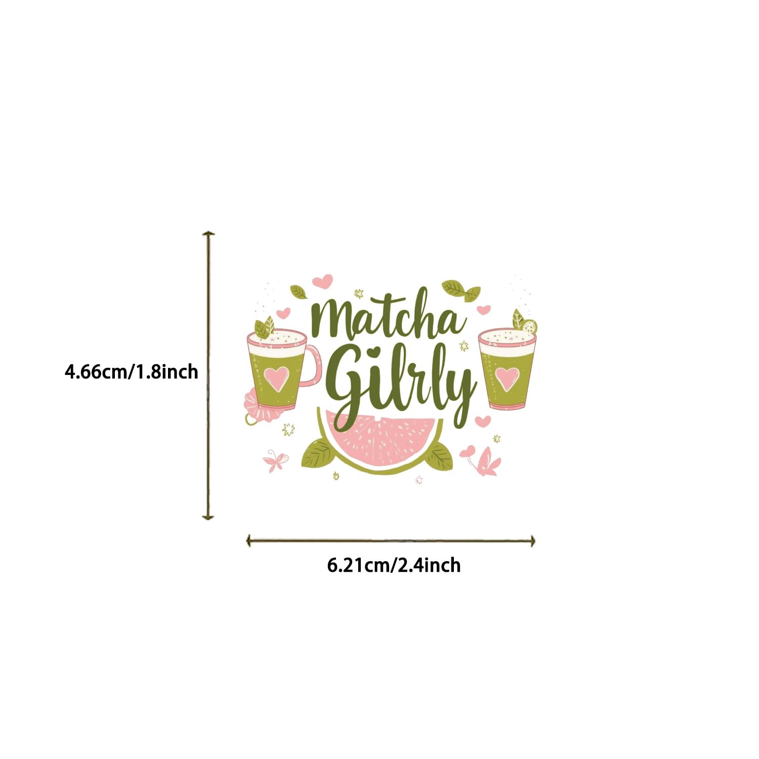 50 PCS Cute Matcha Girls Aesthetics Stickers for Phone Skateboard Car Water Bottle Laptop Scrapbook Bike Helmet Luggage Guitar Computer,Graffiti Waterproof Decals for Adults Teens Girls - Image 2
