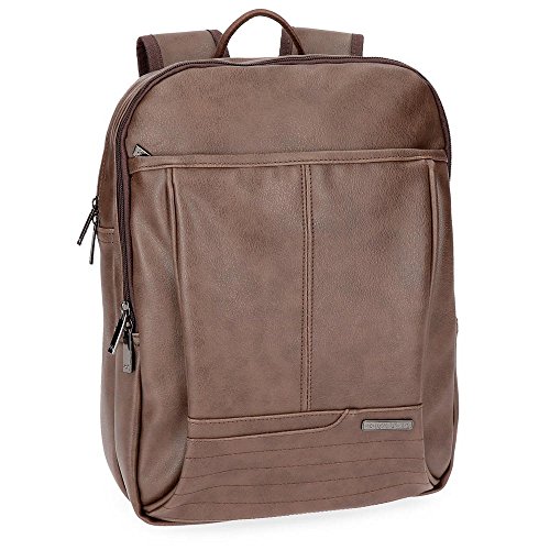 Movom Texas Mochila para Portátil 13  Marrón 27x36x12 cms Piel Sintética 11.66L