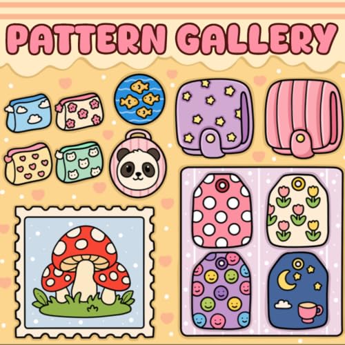Pattern Gallery: Bold and Easy Coloring Book for Adults and Teens: Cozy Gallery of Simple Mini Art & Cute Aesthetic Patterns image 2