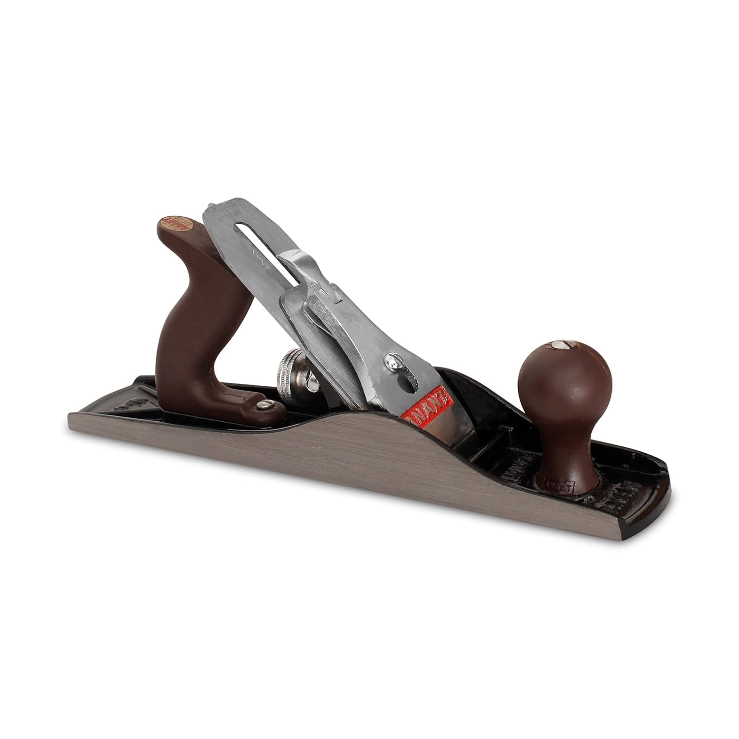 RK Collections Adjustable Iron Jack Plane | Heavy duty carpenter wood tool with sharp planer blade for Industrial Use (LARGE)