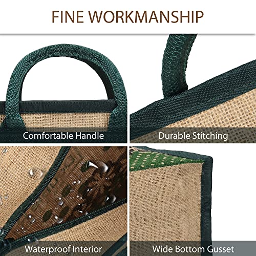 Image of DOUBLE R BAGS Jute Eco-Friendly Tote Bag: Stylish, Spacious, and Sustainable - Perfect for Everyday Errands and Adventures!