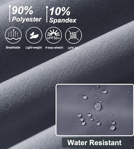 DEVOROPA Boys Joggers Lightweight Hiking Cargo Pants Water Resistant UPF 50+ Quick Dry Youth Kids Athletic Running Pants4