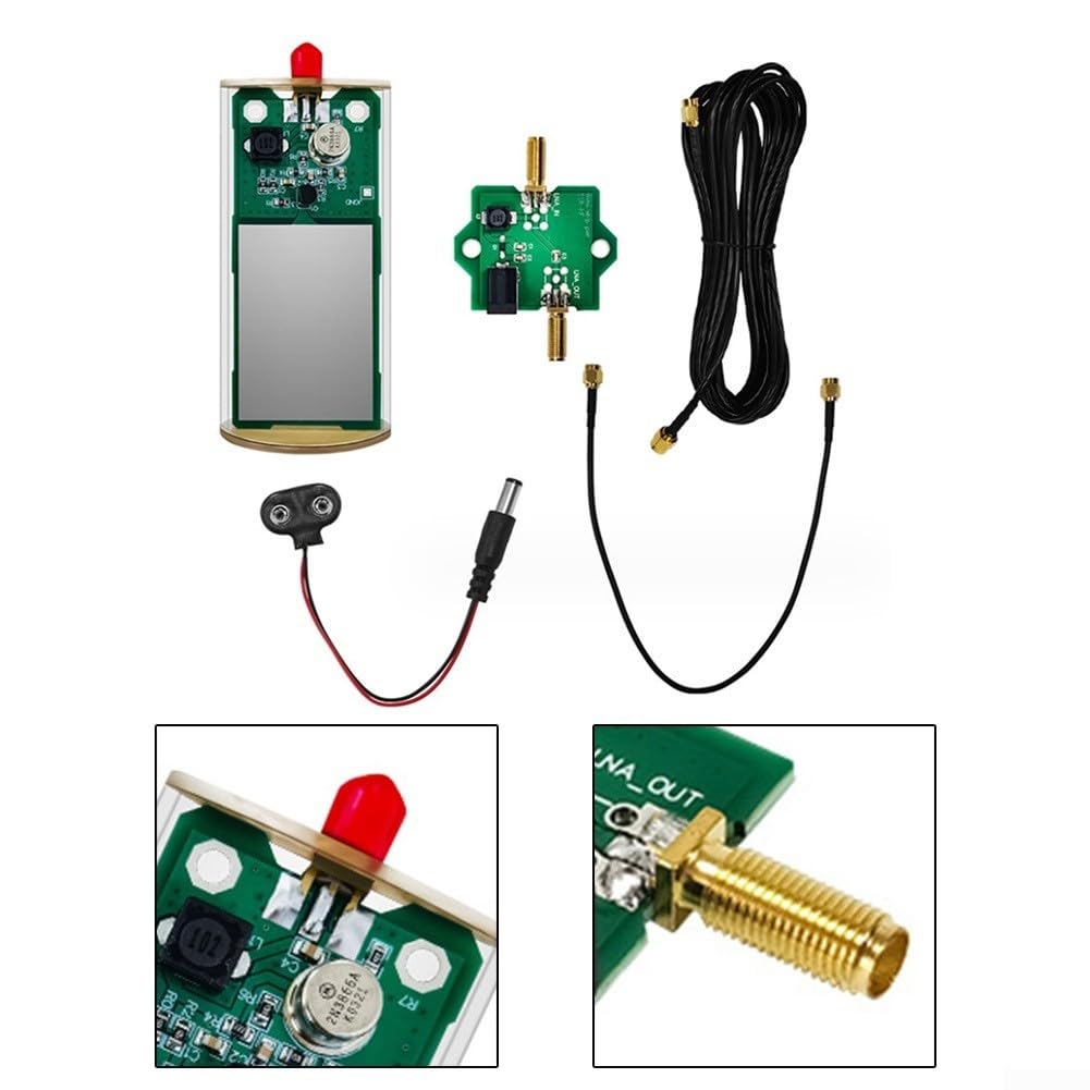 Antenna attiva Mini‑Whip,Kit antenna attiva a onde corte HF/VHF mini frusta per radio transistor a tubo minerale, 100 Khz-30 MHz
