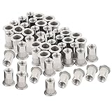 50pcs Stainless Steel 1/4